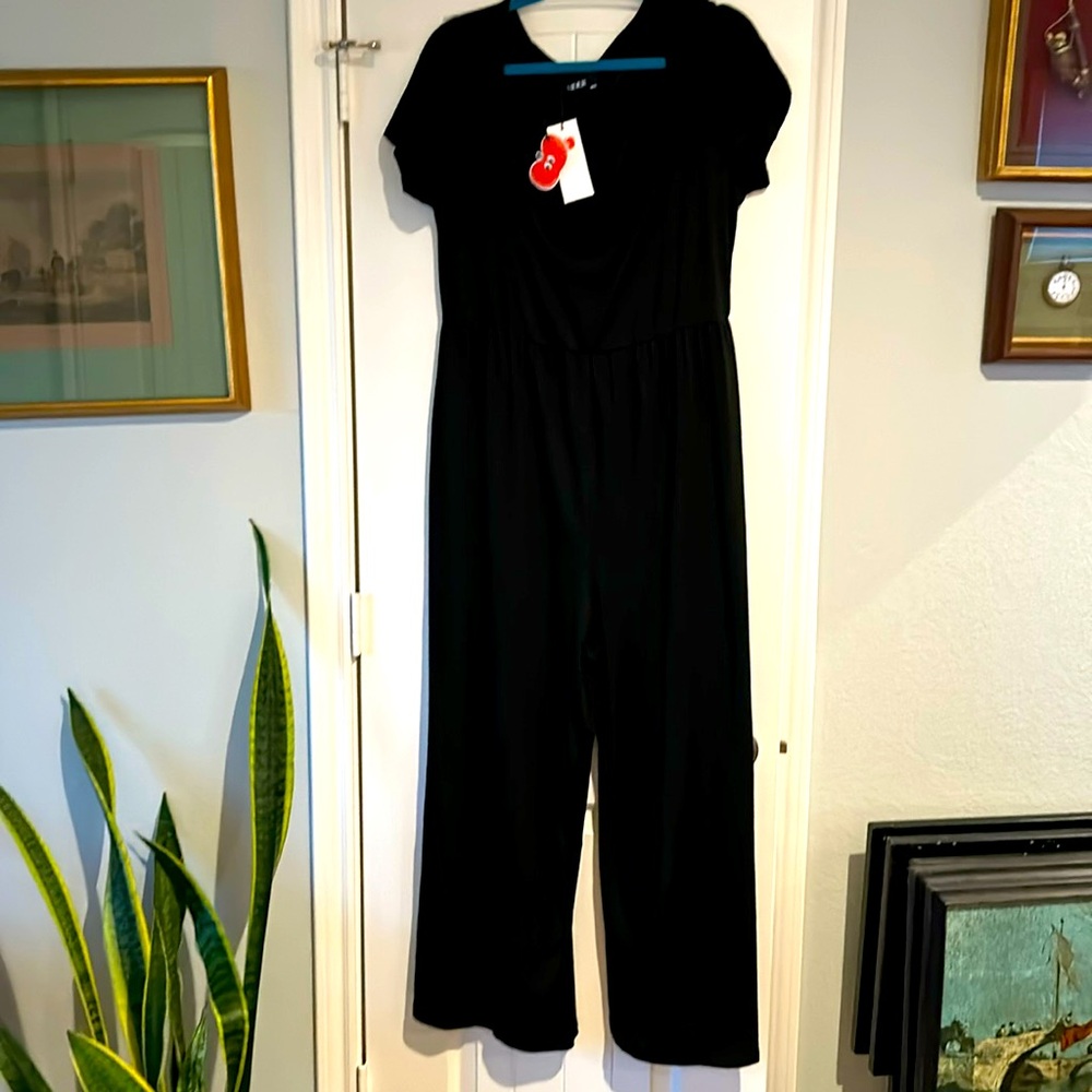 NWT Cider black jumpsuit size XL